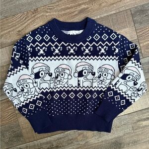 Carter's Navy and White Bluey Sweater
